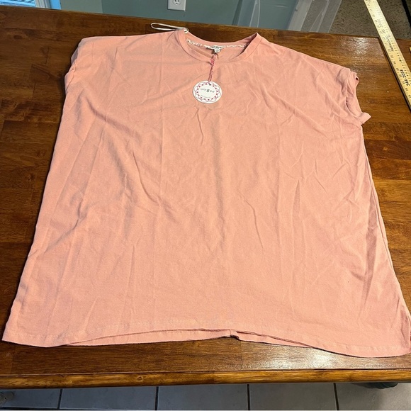NWT Umgee light peach orange blouse tank size small - Picture 1 of 7